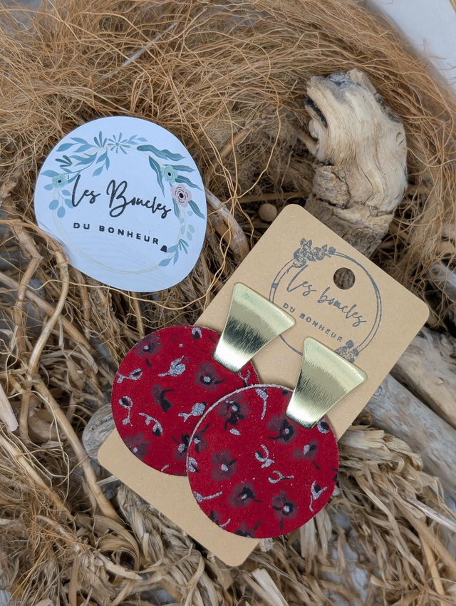 Moon mo1067 rouge fleuries 