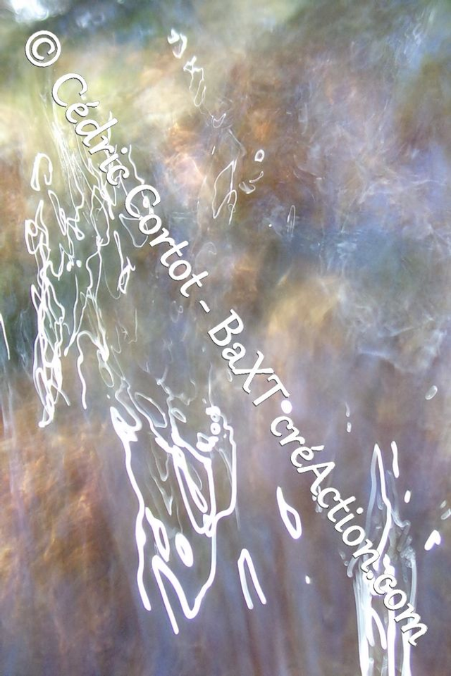 Impression sur alu dibond - Reflets et cours d'Eau (ref 100_2044)