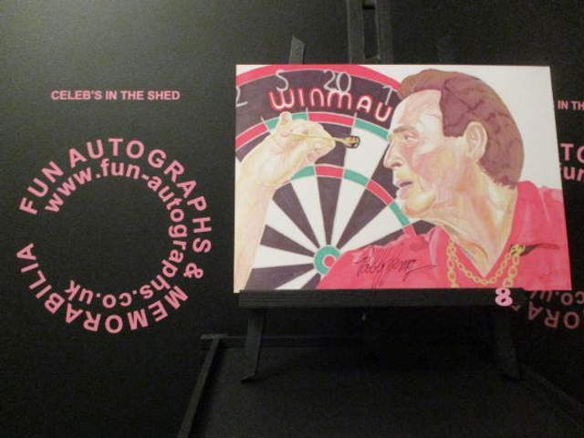 Bobby George Limited Edition Signed A4 Portrait Drawing Print (8)