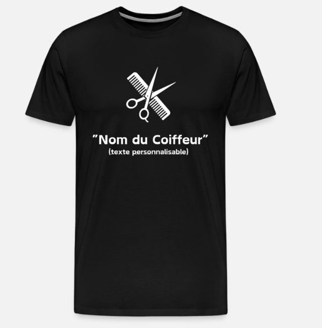 T-shirt personnalisable Salon de coiffure 