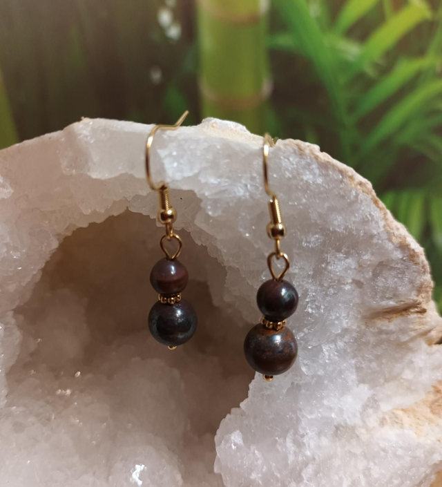 Boucles d’oreilles en œil de fer