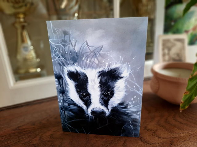 Badger Greeting Card