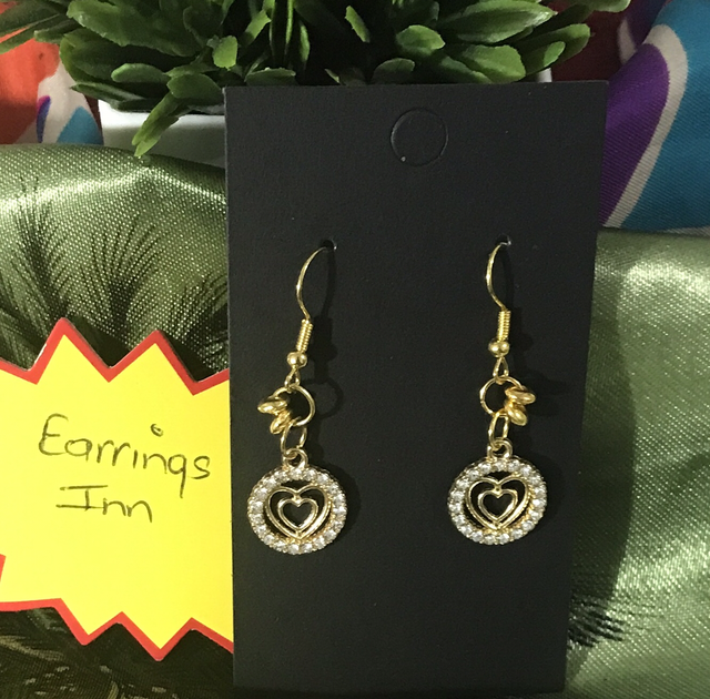 Gold Colour Dangling Earrings- GCD76