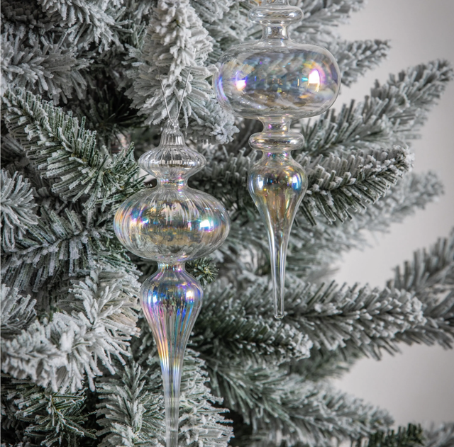Lustre Icicle Christmas Bauble (Available in 2 designs)