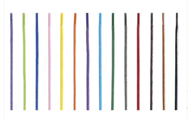 SAPHIR - WAXED ROUND THIN LACES - 90 cm