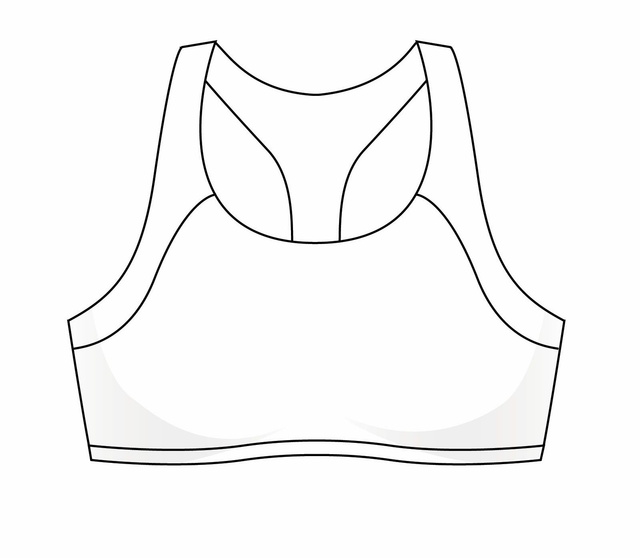 Create your own bra - Sport BH mit Racerback