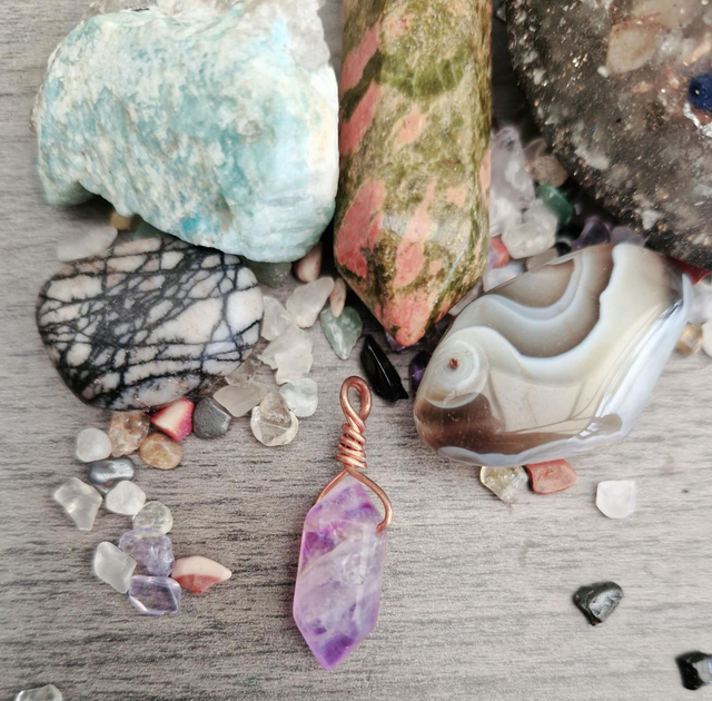 Fluorite pendant small 