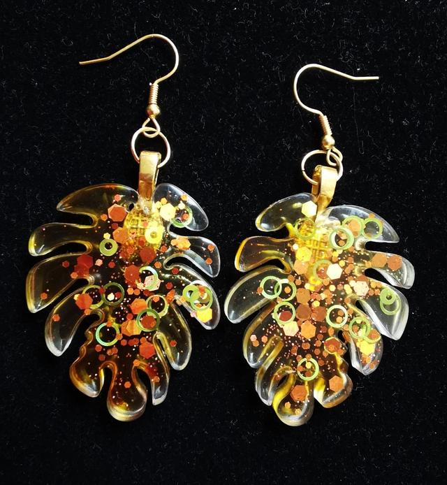 Boucles d&#039;oreilles feuilles automnales 