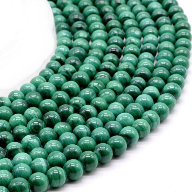 "Malachite" - fil de perles