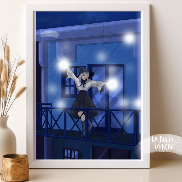 Illustration « nuit magique » A4