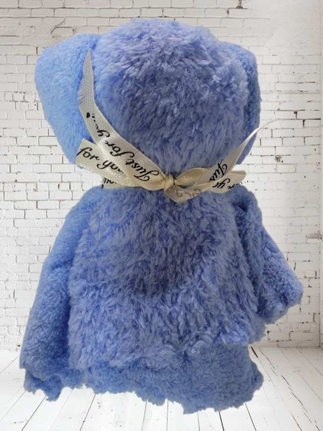Petite serviette ourson bleu