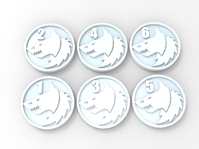 40k Objective Markers (Imperial)