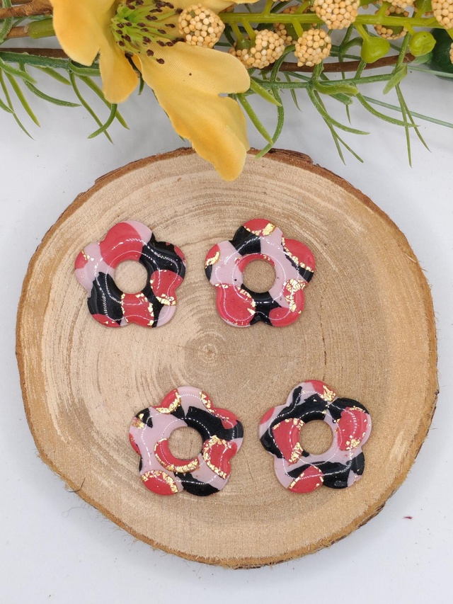 Fleurs Amaya léopard rose 