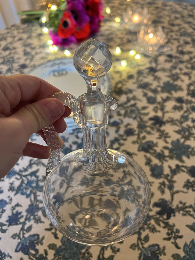 ALBERTINE - Ancienne Carafe à liqueurs en cristal taillé XIXème Siècle