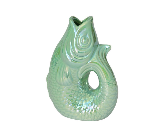 Monsieur Carafon Vase / Karaffe Fisch XS rainbow mint 0,2l