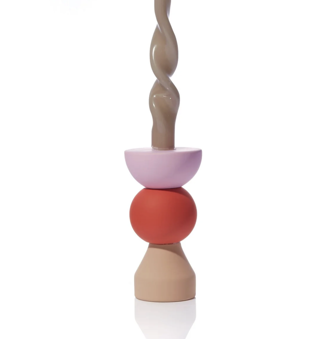 TOMATO medium candlestick holder - Tomato