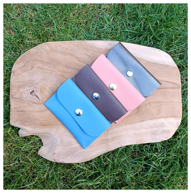 Porte- monnaie en cuir véritable