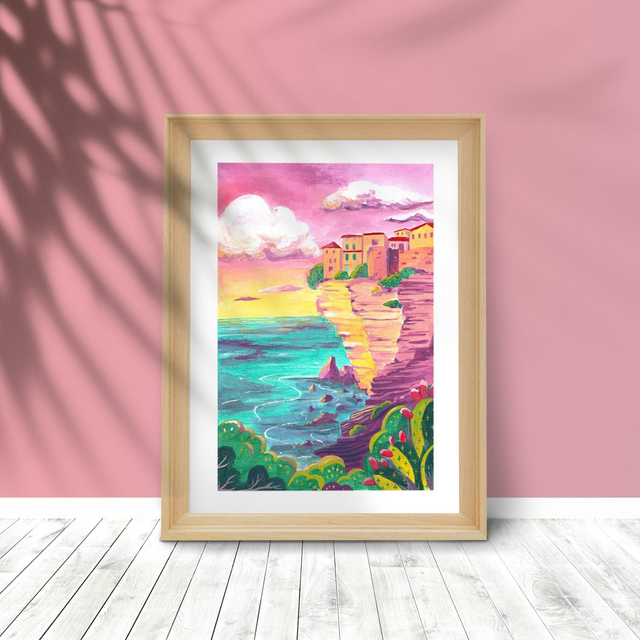 Print Voyage Corse Bonifacio