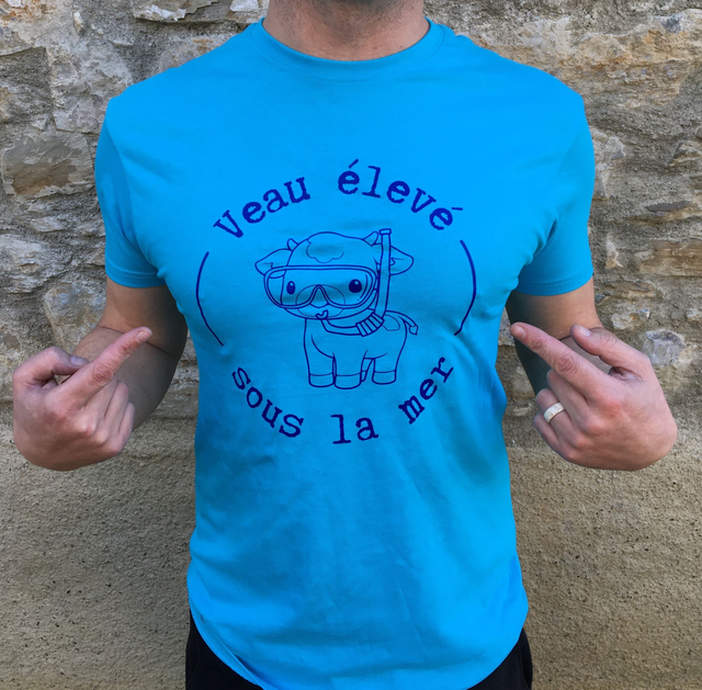 T-shirt Veau élevé sous la mer