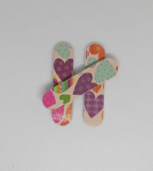 Mini lime coeur fantaisie x3 