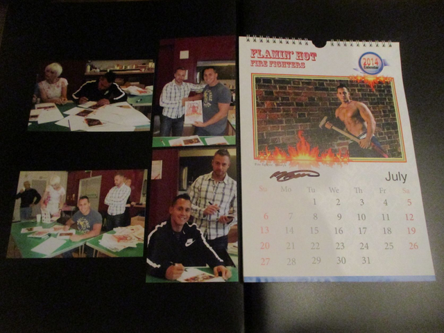 Mervyn Fire Fighter Authentic Autographed Signed Items In-Person At Our Event On 12th October 2013