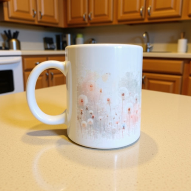 Dandelion ceramic mug 11oz 