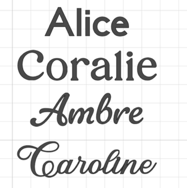 Prénom thermocollé