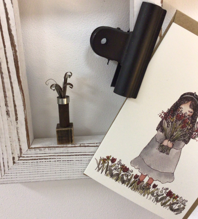 Recycled Tin Plant Sculpture