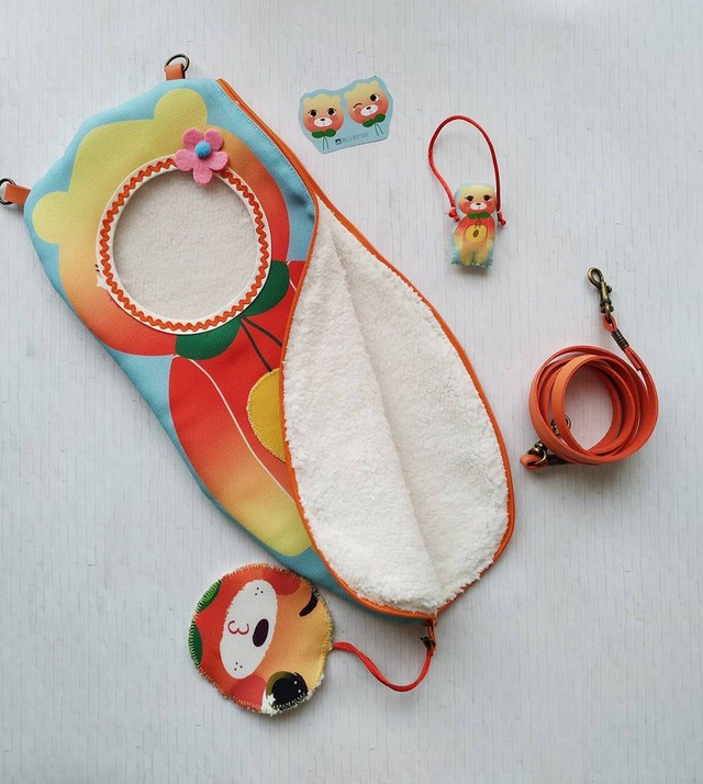 Blythe doll carrier bag Frutoso Kissing Peach