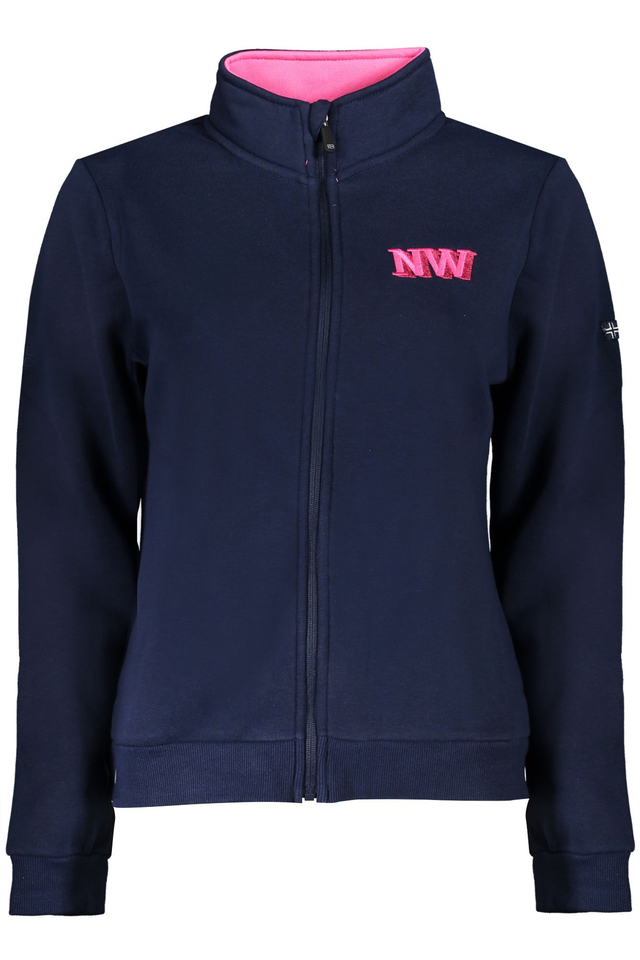 NORWAY 1963 FELPA CON ZIP DONNA BLU