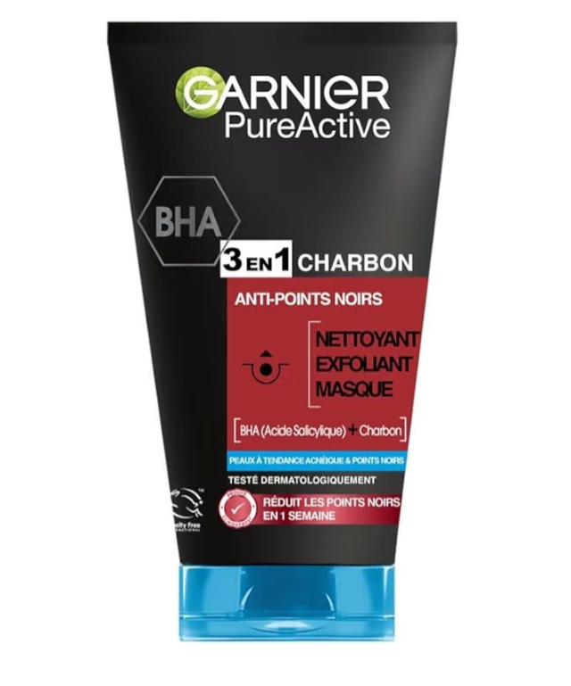 Masque charbon anti point noir