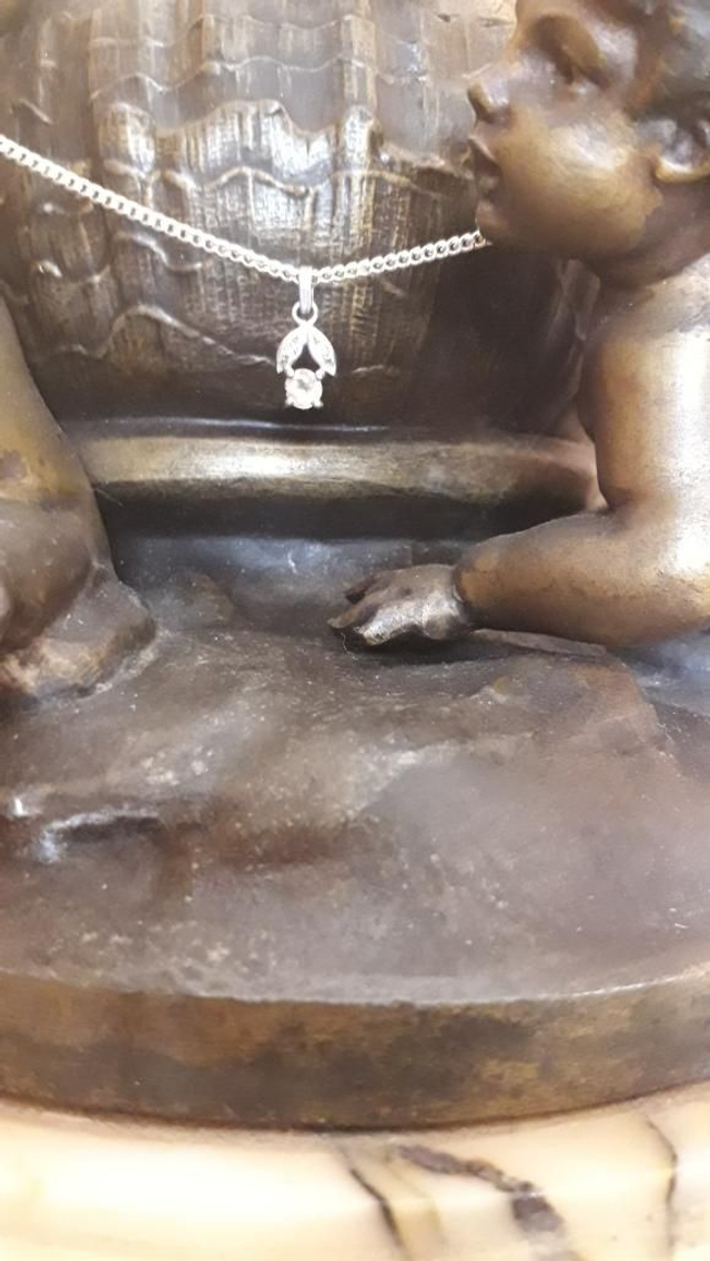  Pendentif topaze, argent 925