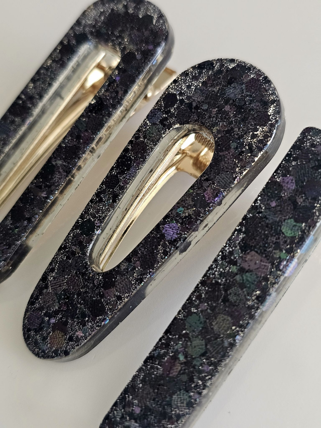 TRIO BARRETTES NOIRES 