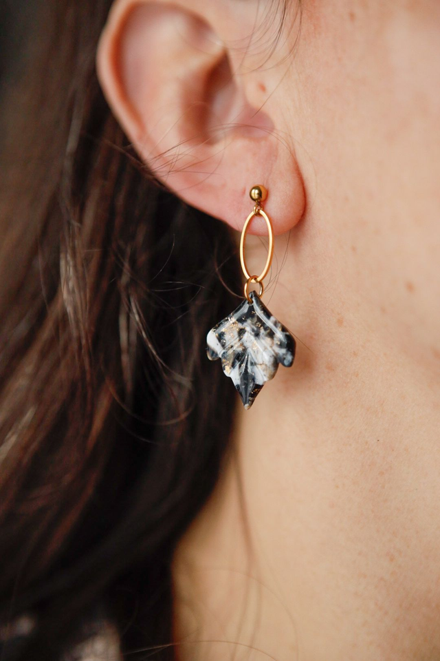 Boucles d'Oreilles Hiver Graphique