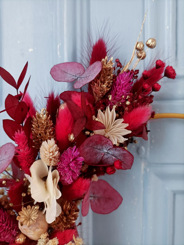 Couronne Aube douce - beauté florale longue durée