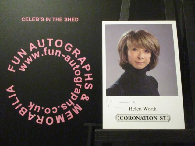 Helen Worth (Gail Platt) Original Coronation Street Pre-Print Cast Card