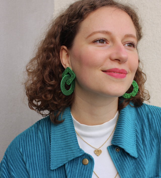 Alix • vert pailleté