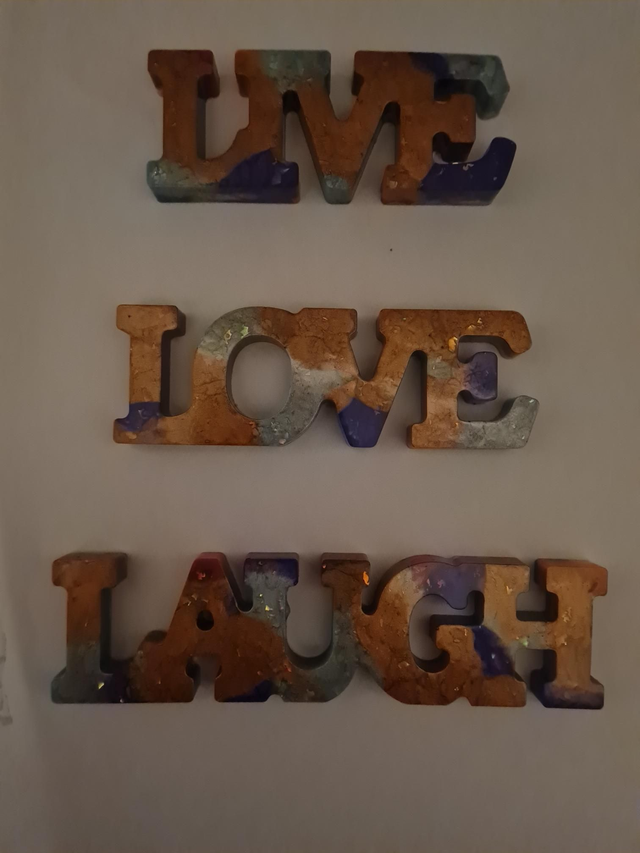 Live Love Laugh Resin Sign