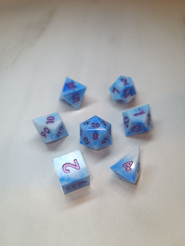 "Ice Wind" Dice Set