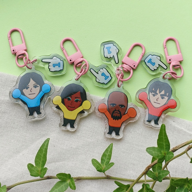 Silly guys - miistery acrylic keychain