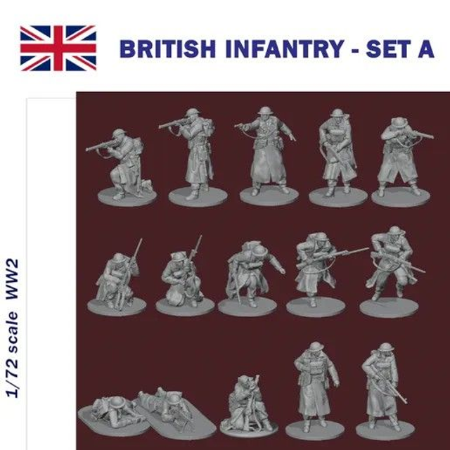 Rezpla - 1/72 British Infantry - Set A
