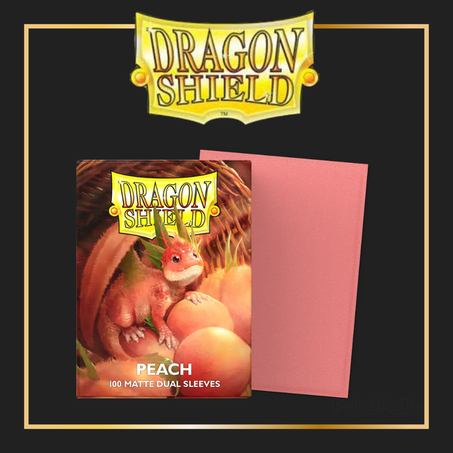 Dragon Shield: Matte Dual Sleeves - Standard Size - Peach (100)