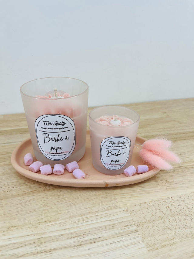 Bougie classique : Barbe à papa