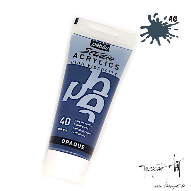 PEBEO - ACRYLIQUE 100ML - GRIS DE PAYNE - PB016040
