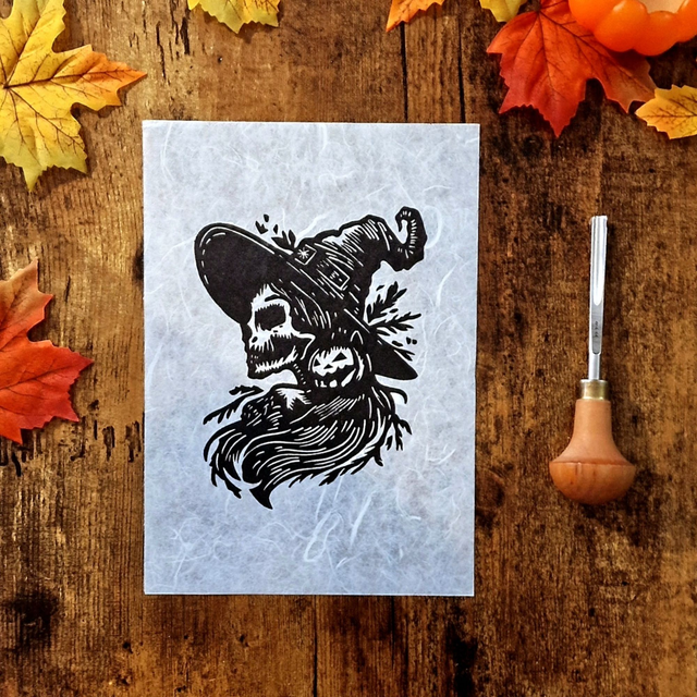 Linogravure - Samhain