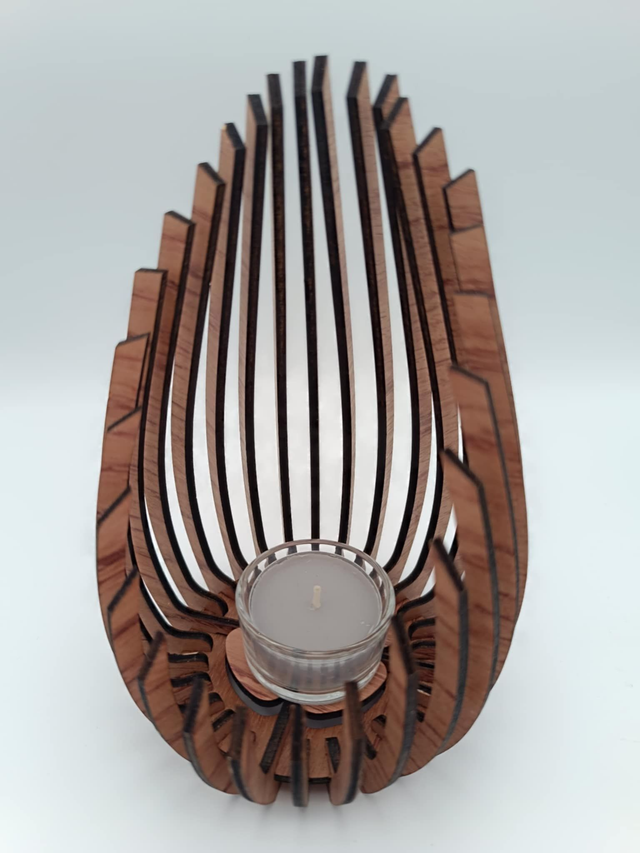 Photophore en bois