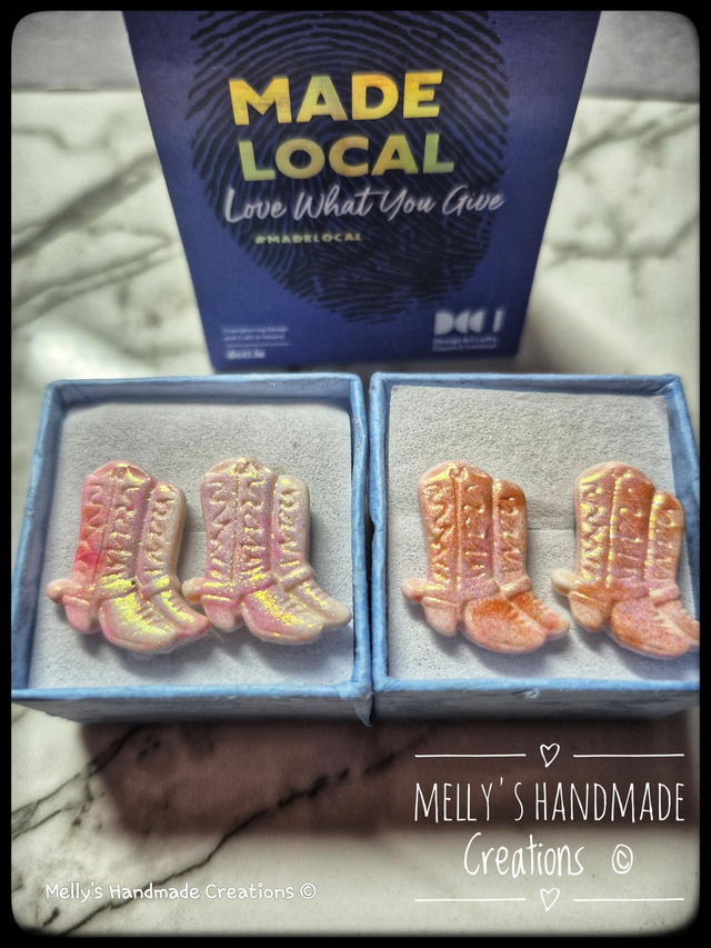 Cowboy Boot stud earrings 