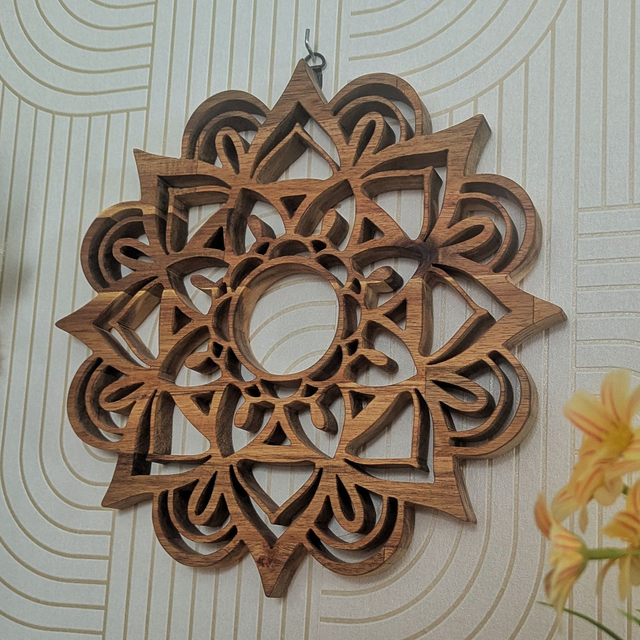 Mandala en acacia