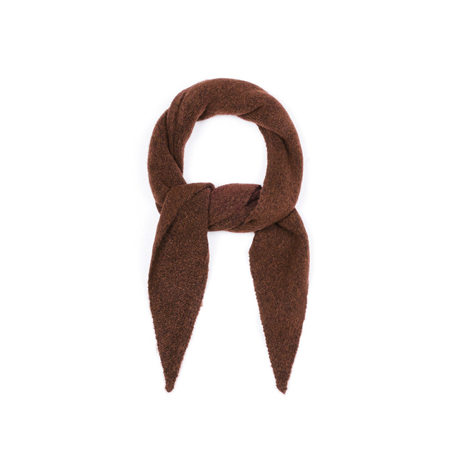Sjaal casual effen bruin 
