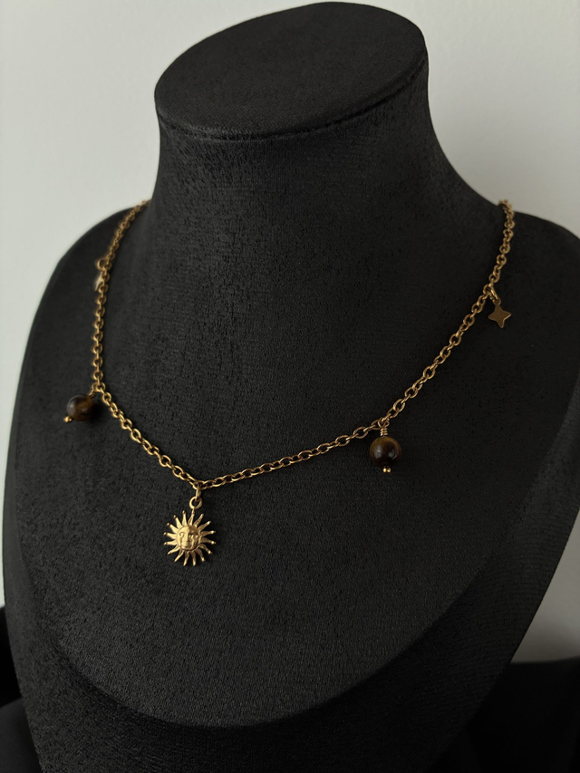 Collier Soleil de Tigre Doré